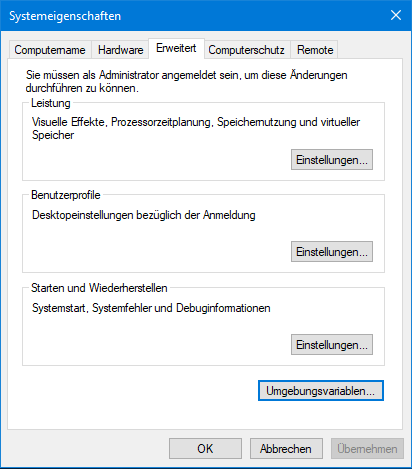 Umgebungsvariable2
