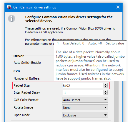 DeviceOptionsPacketSize