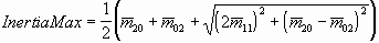  Maxiumum moment of inertia