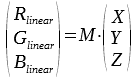 Formula_XYZ_RGB_linear